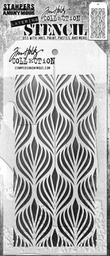 [AGTHS183] Deco Feather Tim Holtz Layering Stencil