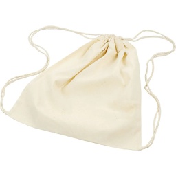 [CLCV498801] Drawstring bag, light natural, size 37x41 cm, 115 g, pack of 3
