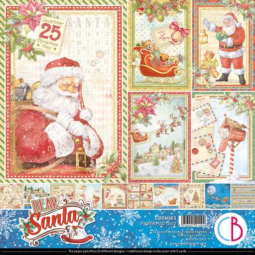Ciao Bella Paper - Dear Santa -  12"x12" Paper Pad 