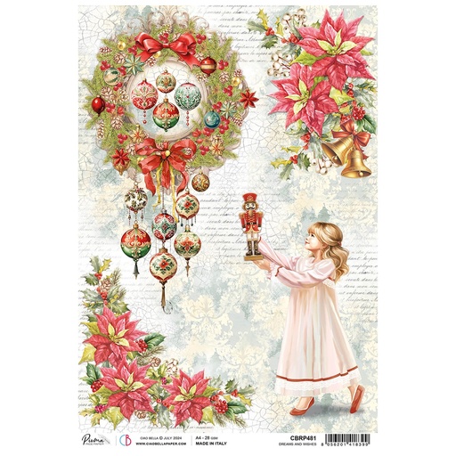 Ciao Bella Paper - Dreams and Wishes A4 Rice Paper (Single Sheet)