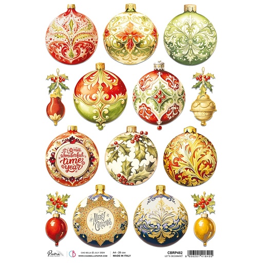 Ciao Bella Paper - Let's Decorate! A4 Rice Paper (Single Sheet)