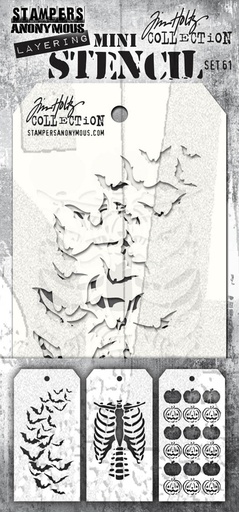 Tim Holtz Mini Layering Stencil Set #61 