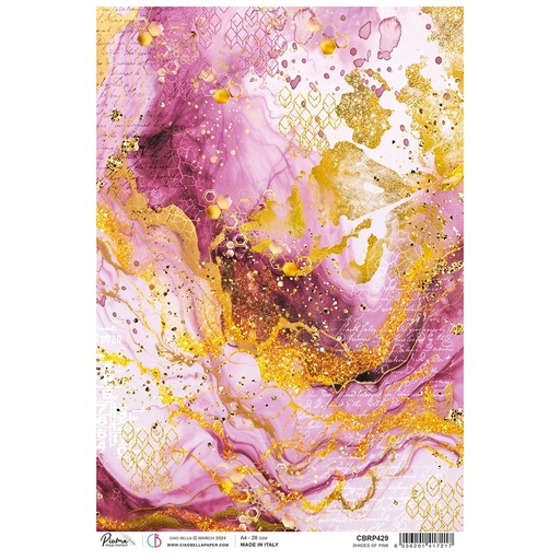 Ciao Bella Paper - Shades of Pink A4 rice paper (5 Pack)