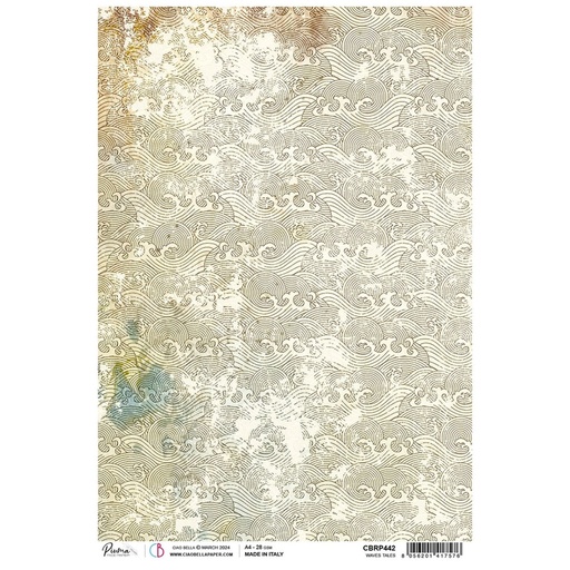 Ciao Bella Paper - Waves Tales A4 rice paper (5 Pack)