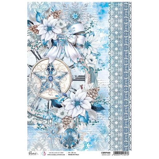 Winter Light - Ciao Bella Piuma Rice Paper A4 - 5 Pack