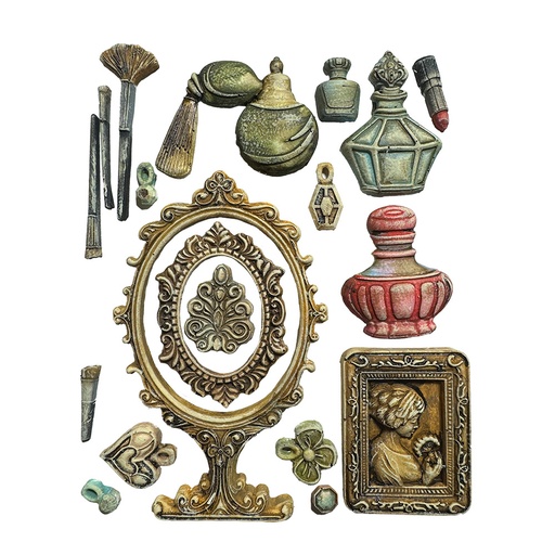 Stamperia - Masquerade - A5 Silicon Mould - Beauty Accessories