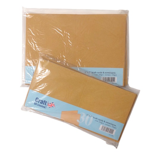 Personal Impressions Kraft Cards + Evelopes selection