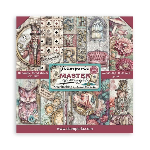 Stamperia - Master of Magic - 12x12" Double Sided Scrapbooking Pad 