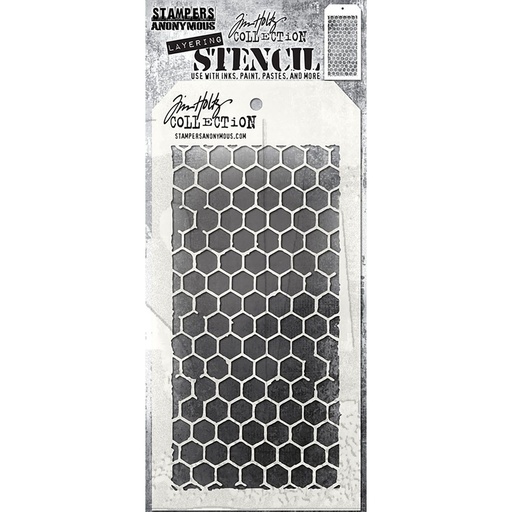 Tim Holtz Layering Stencil - Honeycomb