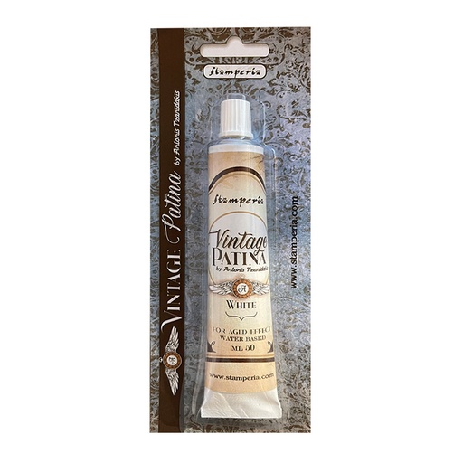 Stamperia White Vintage Patina