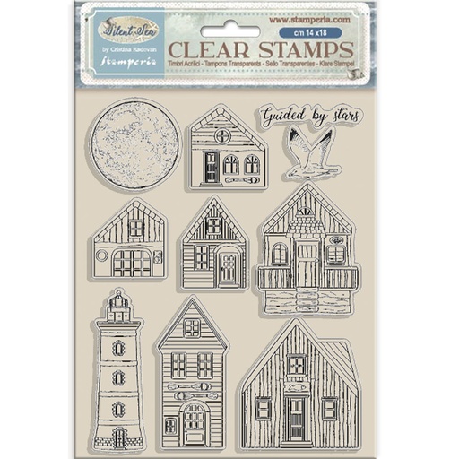 Stamperia - Silent Sea - Landscape stamp set 
