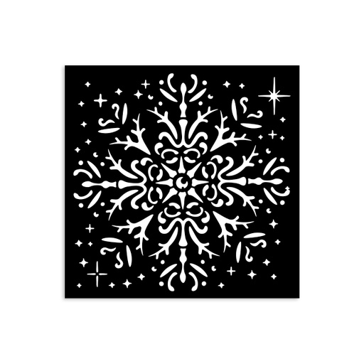 Stamperia - The Owl's House - Snowflake Stencil (12cmX12cm)
