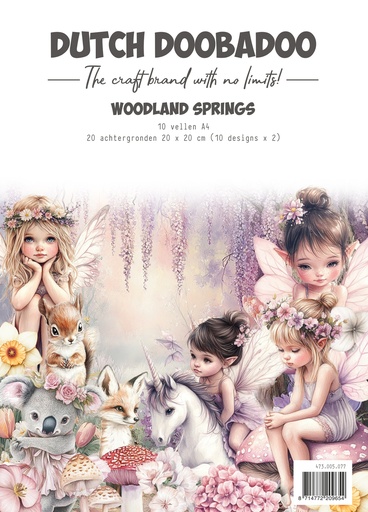 Dutch Doobadoo -  Woodland Springs - Collage paper Set