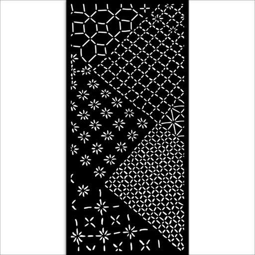 Stamperia - Quiet Days - Mixed Tiles Stencil (12x25cm)