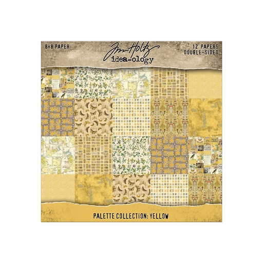 Tim Holtz Idea-ology - Palette Collection: Yellow (8"x8")
