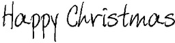 [1012B] Scribbled Happy Christmas