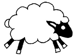 [470AA] Sheep - Traditional Wood Mounted Stamp