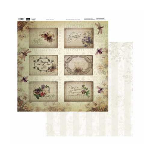 Con Pansy Tags Sold in Packs of 10 Sheets