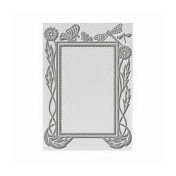 [ACCO724378] Con 5x7 Embossing Folder Hearts Ease Frame