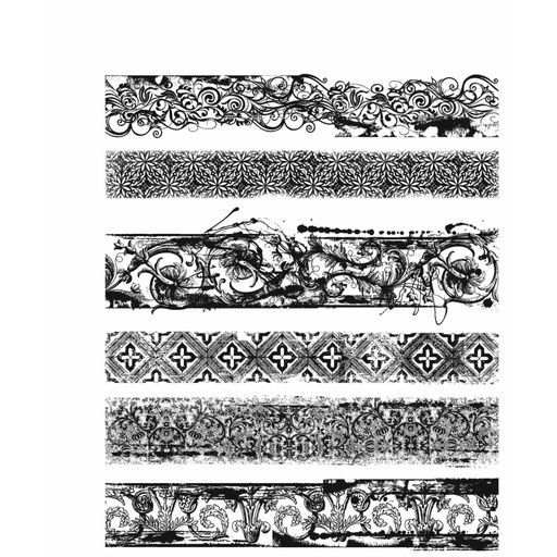 Tim Holtz - Stampers Anonymous Cling Stamps - Eclectic Edges