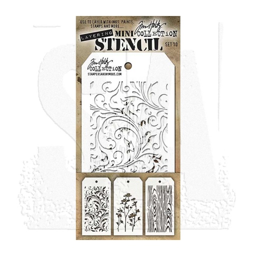 Tim Holtz Mini Layering Stencil Set #10