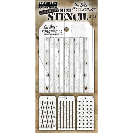 Tim Holtz Mini Layering Stencil Set #36