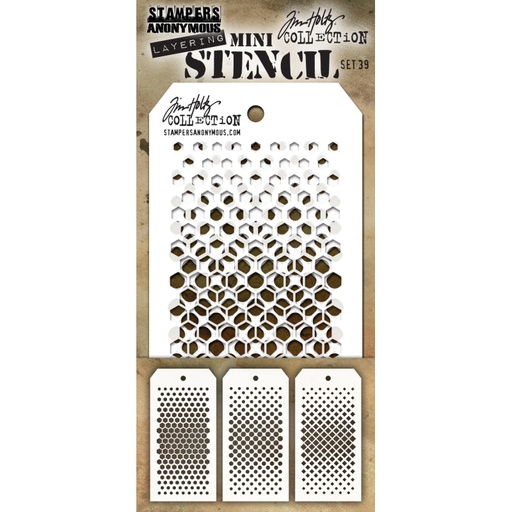 Tim Holtz Mini Layering Stencil Set #39