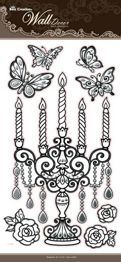 Black Crystal Unity Candle Set Sold in packs of 3