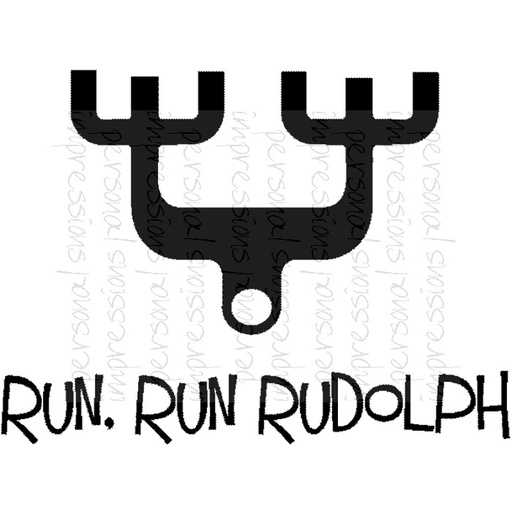 Bert & Gerts Run Run Rudolph Tinchie stamp set