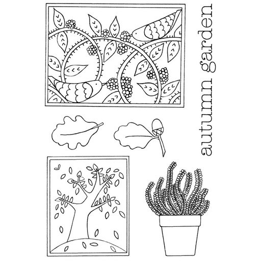 Sweet Dixie Autumn Garden Stamp Set