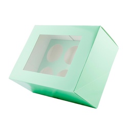 [BTCBR612] One Turquoise Cupcake Box