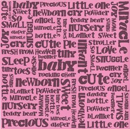 [BZ303763] 12x12 Baby Words Girl Fussy (