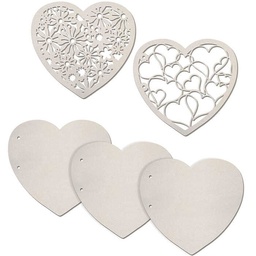 [CBKSV034] Chipboard Page Flowers and Hearts
