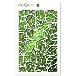 [CBMS007] Ciao Bella Texture Stencil 5&quot; x 8&quot; - Leaves