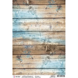 [CBRP111] A4 Rice Paper x5 Coastal Wood 