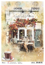 [CBRP187] Café de Paris - Ciao Bella Piuma Rice Paper A4 - 5 pack