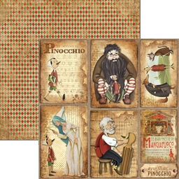 [CBS018] 12&quot;x12&quot; Sheets x10 Pinocchio cards