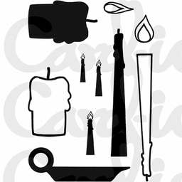 [CDCCSTCHR-06] Christmas by Candlelight Clear Stamp Set