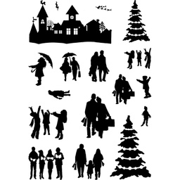 [CDCCSTHOM-01] Home for Christmas Clear Stamp Set