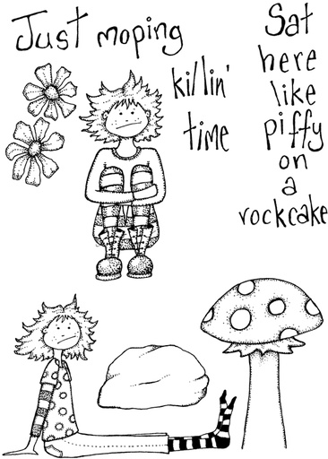 Lindsay Mason Piffy on a Rock Cake stamp set