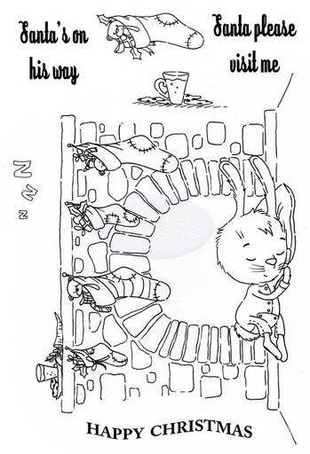 Personal Impressions Santa Please Visit stamp set