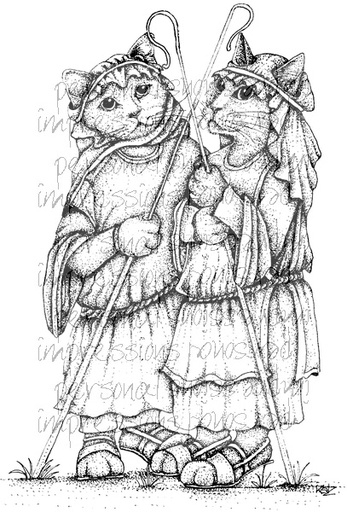 Kate Collins Carols While Shepherds Watch stamp set