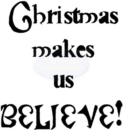 Lindsay Mason Christmas Believe stamp set