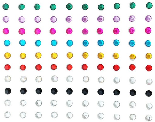 Assorted 100XlargediamondstudsSold in single strips