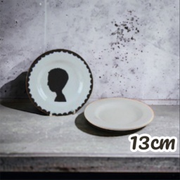 [CLCP001] Rimmed Plate 13cm (carton of 12)