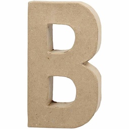 [CLCV26601] Letter B - 20.5cm - single Papermache