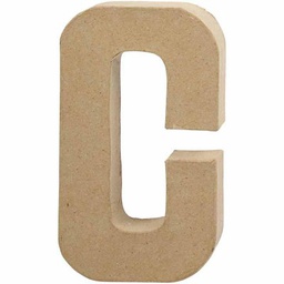 [CLCV26602] Letter C - 20.5cm - Single Paper mâché