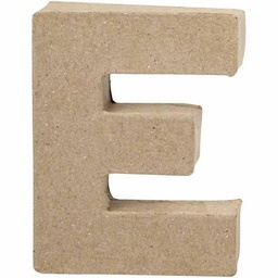 [CLCV26643] Letter E - 10cm - Single Paper mâché