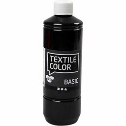 [CLCV34153] Textile Colour Paint, 500ml, black