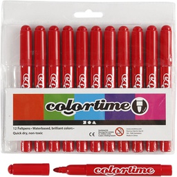 [CLCV37340] Colortime Marker width 5mm 12pcs red